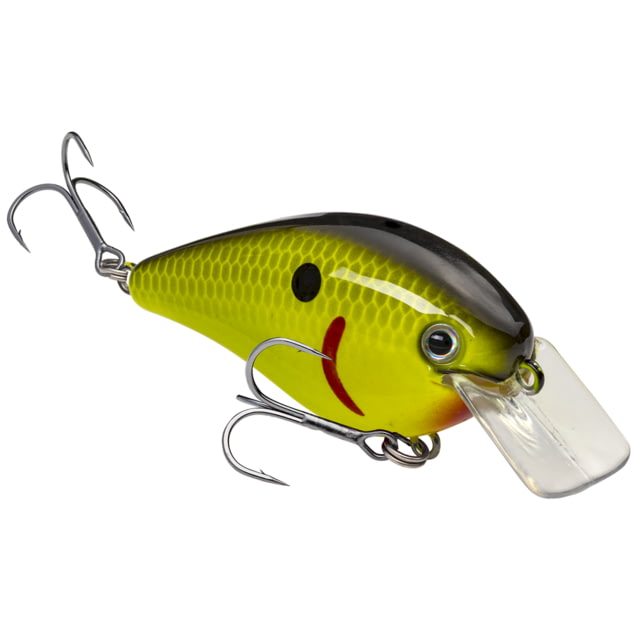 Strike King KVD 1.5 Hard Knock Fishing Lure Squarebill Crankbait Chartreuse Black Back 3/8oz