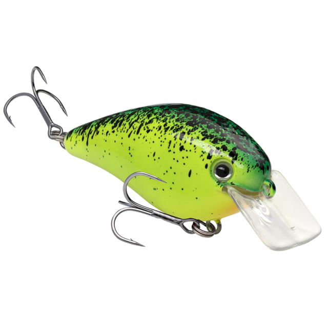 Strike King KVD 1.5 Hard Knock Fishing Lure Squarebill Crankbait Chartreuse Blue Black Splatterback 3/8oz