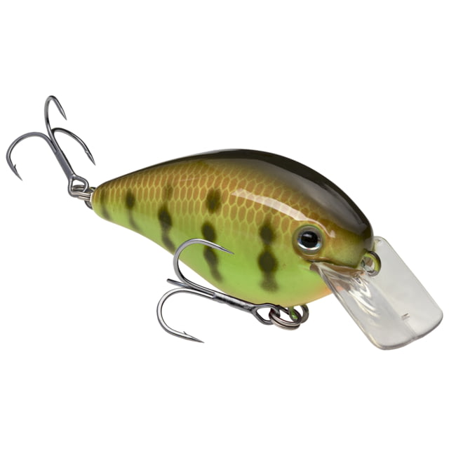 Strike King Strike King KVD 1.5 Hard Knock Fishing Lure Squarebill Crankbait Chartreuse Perch 3/8oz