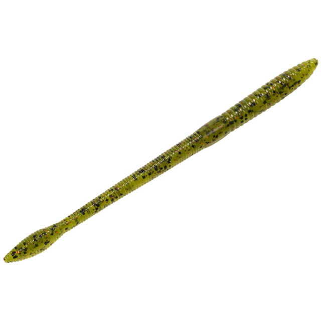 Strike King KVD Perfect Plastics Finesse Worm Soft Plastic Worm Fishing Lure Watermelon Seed w/ Red Flake 5in 15-Pack
