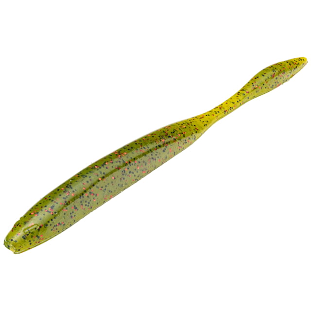 Strike King KVD Dream Shot Fishing Lure Soft Plastic Worm Watermelon Seed w/ Red Flake 4 1/4in 10-Pack