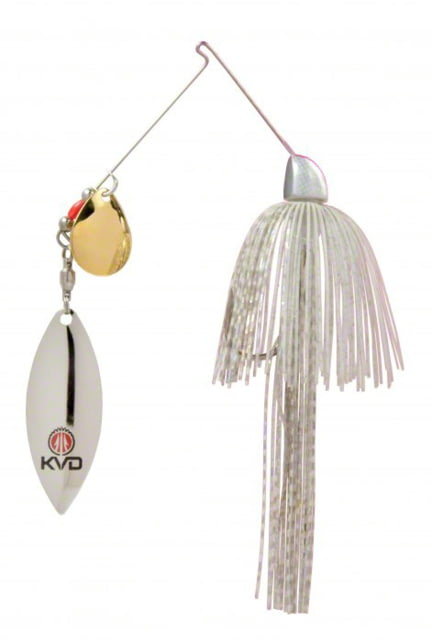 Strike King KVD Finesse Spinnerbait Fishing Lure White 3/8oz