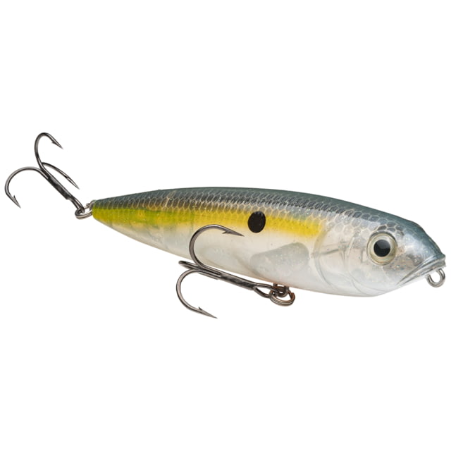 Strike King KVD Sexy Dawg Jr Fishing Lure Topwater Walking Bait Clear Ghost Sexy Shad 3/8oz