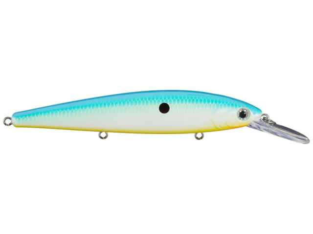 Strike King KVD Sinking Deep Jerkbait Fishing Lure Weight Transfer System 4 3/4in 3/5oz Slow Sinking SZ 2 and 4 Mustad Triple Grip Treble Hooks Citrus