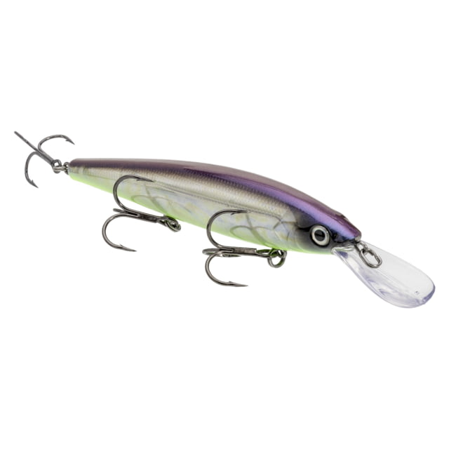 Strike King KVD Sinking Deep Jerkbait Fishing Lure Weight Transfer System 4 3/4in 3/5oz Slow Sinking SZ 2 and 4 Mustad Triple Grip Treble Hooks Strobe