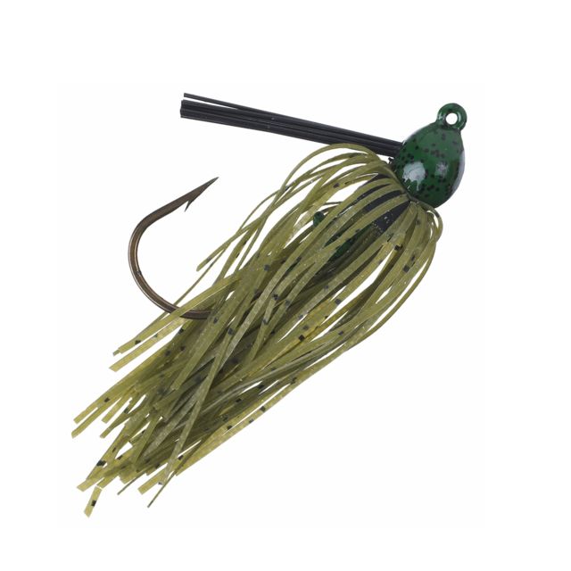 Strike King Bitsy Bug Mini Jig Fishing Lure Casting Jig Watermelon Seed w/ Chartreuse Tail 1/4oz