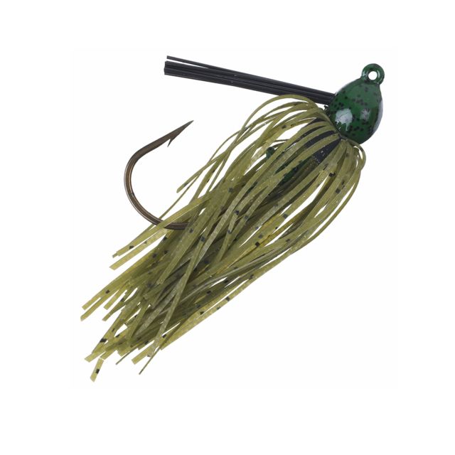 Strike King Bitsy Bug Mini Jig Fishing Lure Casting Jig Watermelon Seed w/ Chartreuse Tail 3/16oz