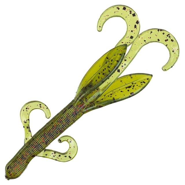 Strike King KVD Perfect Plastics Game Hawg Soft Plastic Creature Fishing Lure Watermelon Seed w/ Red Flake 4in 8-Pack