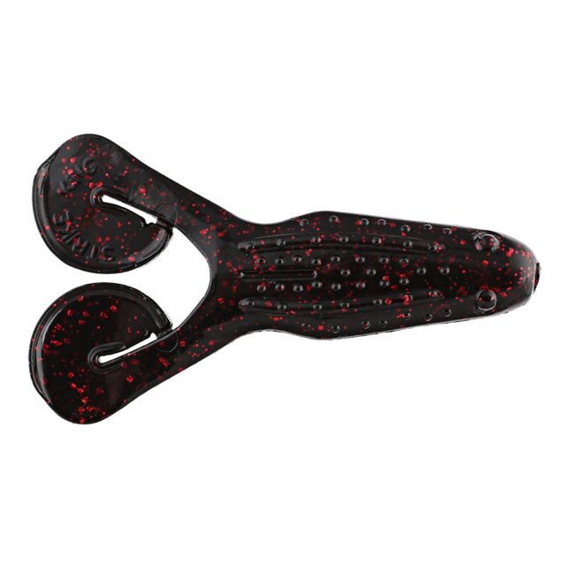 Strike King Rage Toad Fishing Lure Soft Plastic Toad Black Neon 4in 5-Pack
