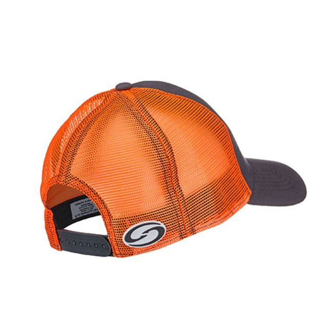 Strike King Trucker CapCharcoal body/Orange mesh