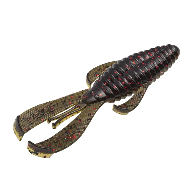 Strike King Rage Bug MidSZ Fishing Lure Soft Plastic Craw California Craw 3 1/2in 8-Pack