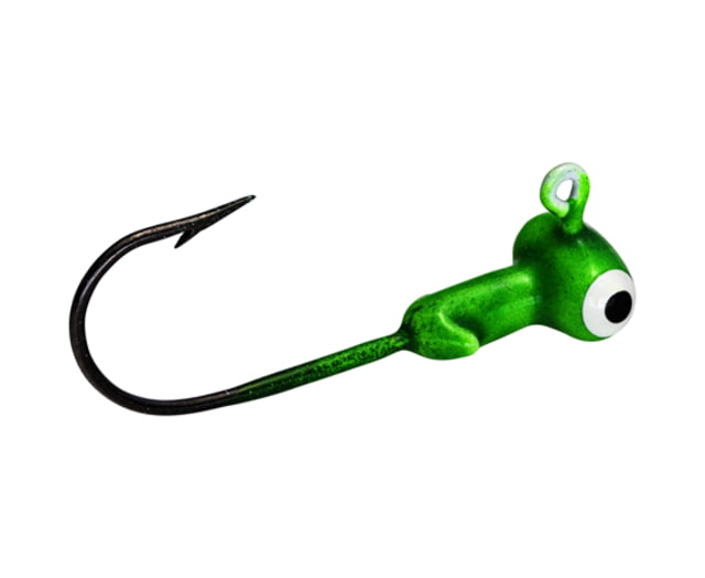 Strike King Strike King Mr. Crappie Sausage Head Jig Head 25 Pack Limetreuse 1/8oz