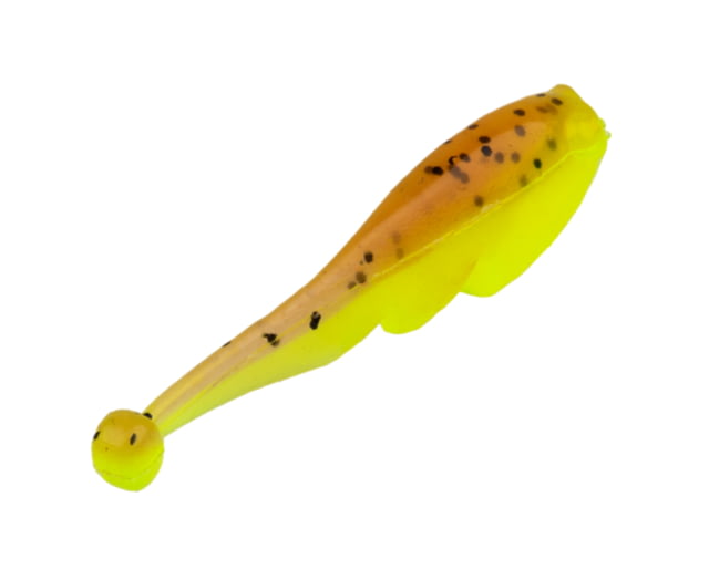 Strike King Mr. Crappie Teen-Zee Fry Swimbait Pumpkin with Chartreuse Tail 5/8in