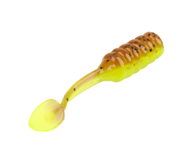 Strike King Mr. Crappie Teen-Zee Slabalicious Swimbait Pumpkin with Chartreuse Tail 5/8in