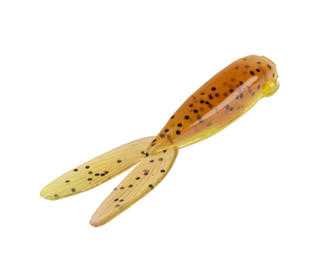 Strike King Mr. Crappie Teen-Zee Tails Swimbait Pumpkin with Chartreuse Tail 5/8in