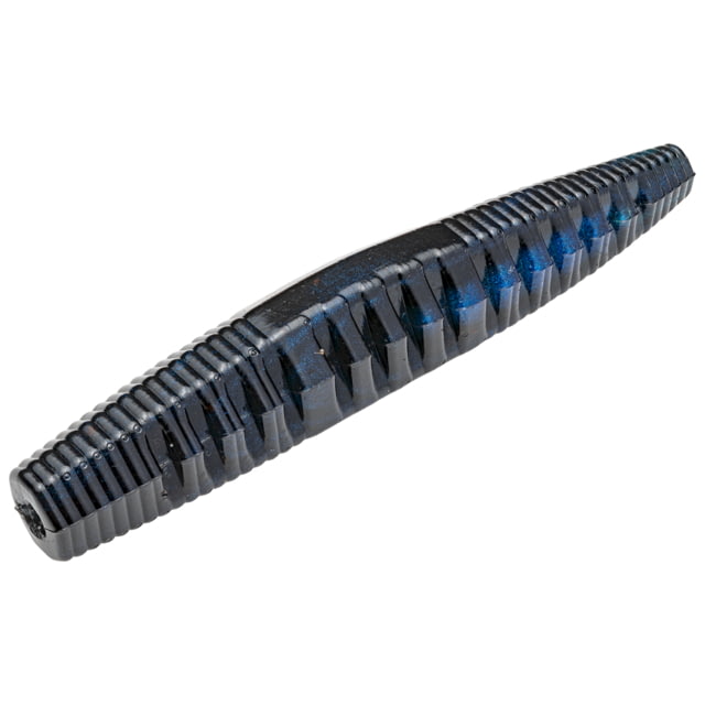 Strike King KVD Perfect Plastics Ned Ocho Soft Plastic Worm Fishing Lure Black Blue Swirl 2 1/2in 9-Pack