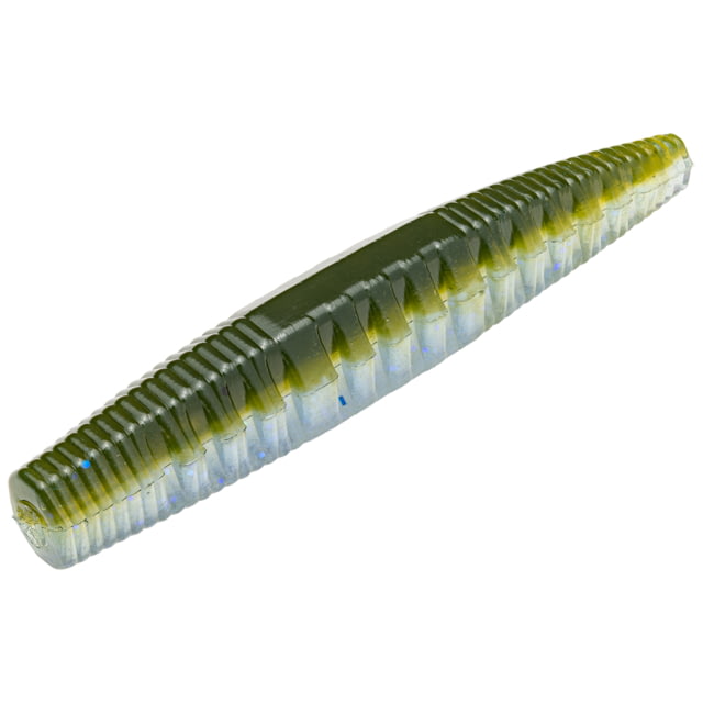 Strike King KVD Perfect Plastics Ned Ocho Soft Plastic Worm Fishing Lure Moon Juice 2 1/2in 9-Pack
