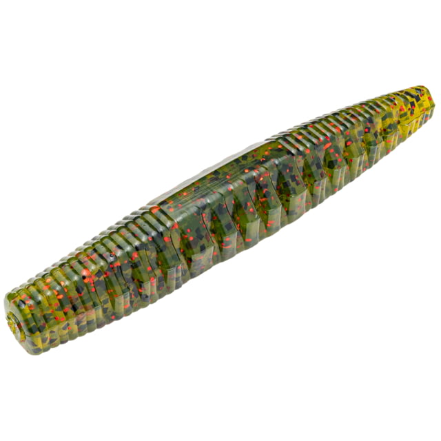 Strike King KVD Perfect Plastics Ned Ocho Soft Plastic Worm Fishing Lure Watermelon Seed w/ Red Flake 2 1/2in 9-Pack