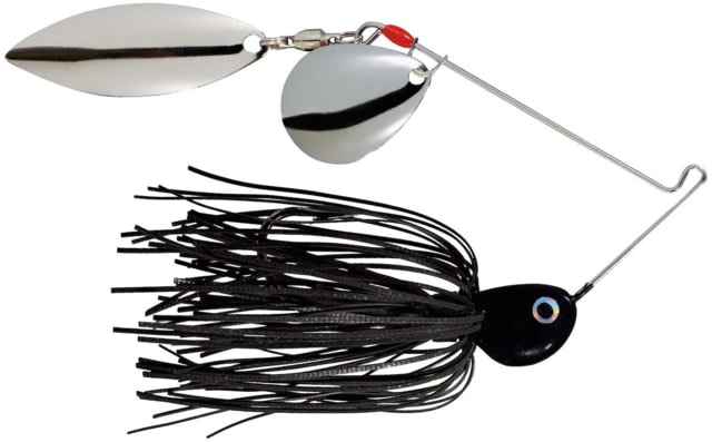 Strike King Potbelly Colorado/Willow Blade Spinnerbait Jig Fishing Hook 3/8oz 1 Piece Black