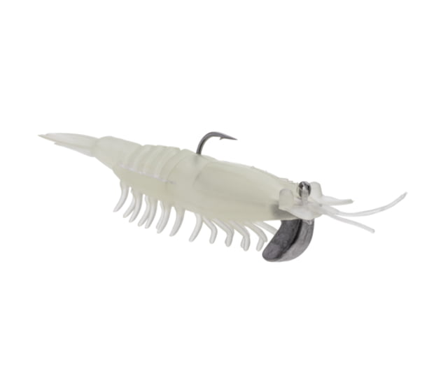 Strike King Pre-Rigged Tidal Shrimp 1/4oz Nite Glow 2.75in
