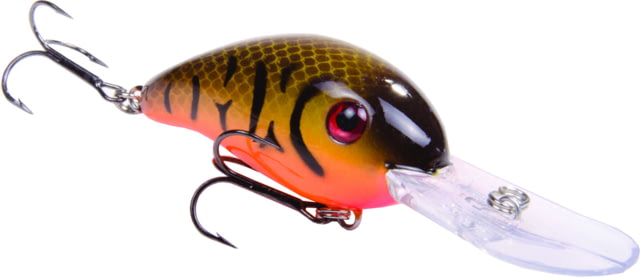 Strike King Pro Model 3XD Fishing Lure Deep Diving Crankbait Brown Orange Belly Craw 7/16oz