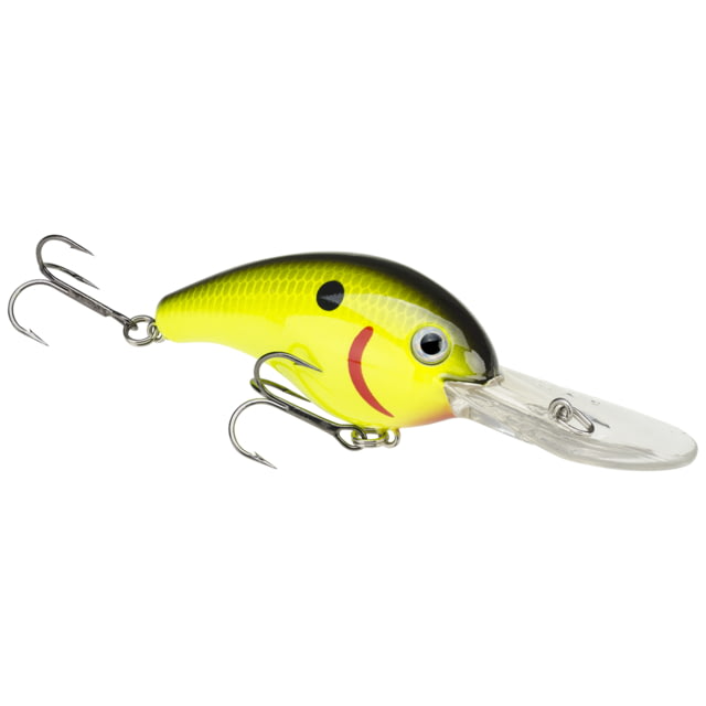 Strike King Strike King Pro Model 5XD Fishing Lure Deep Diving Crankbait Chartreuse Black Back 5/8oz
