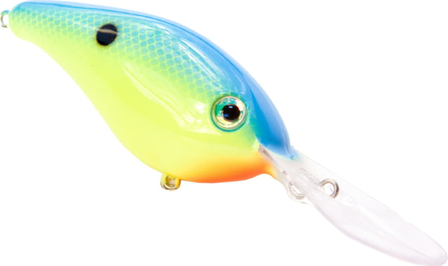 Strike King Strike King Pro Model 6XD Fishing Lure Deep Diving Crankbait Powder Blue Chartreuse 1oz