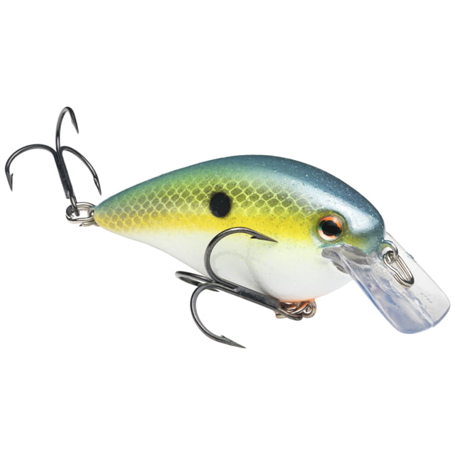 Strike King KVD 1.5 Squarebill Fishing Lure Shallow Diving Squarebill Crankbait Chartreuse Sexy Shad 3/8oz