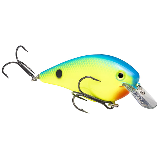 Strike King KVD 2.5 Squarebill Fishing Lure Shallow Diving Squarebill Crankbait Chartreuse Powder Blue 5/8oz