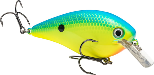 Strike King Strike King KVD 4.0 Magnum Squarebill Fishing Lure Squarebill Crankbait Chartreuse Powder Blue 7/8oz
