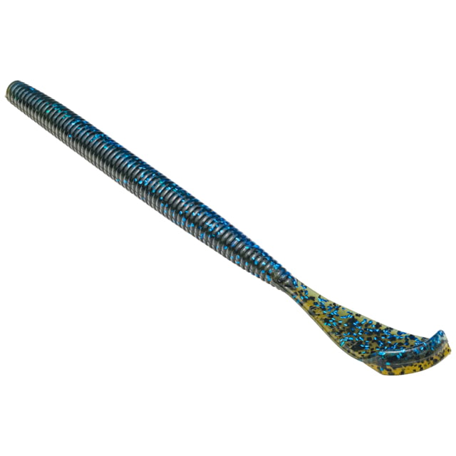 Strike King Rage Cut-R-Worm Fishing Lure Soft Plastic Worm Okeechobee Craw 7in 6-Pack