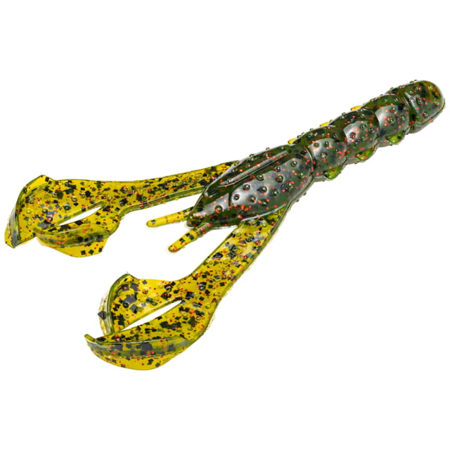 Strike King Rage Denny Brauer Craw Fishing Lure Soft Plastic Craw Watermelon Seed w/ Red Flake 4in 7-Pack