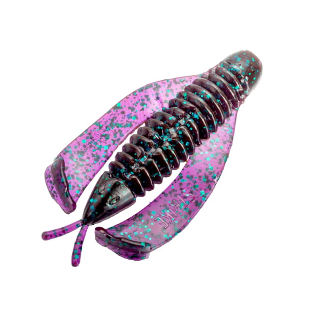 Strike King Rage Hawk Fishing Lure Soft Plastic Grub Super Compact Profile Twin Rage Arms 2 3/4in 9-Pack Junebug