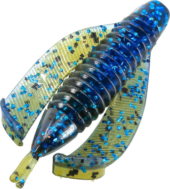 Strike King Rage Hawk Fishing Lure Soft Plastic Grub Super Compact Profile Twin Rage Arms 2 3/4in 9-Pack Okeechobee Craw