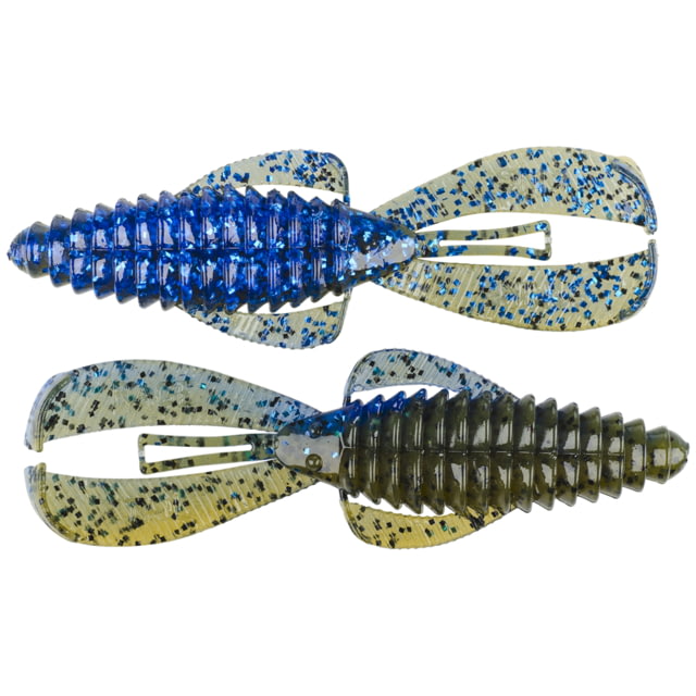 Strike King Rage Magnum Bug Fishing Lure Soft Plastic Craw Okeechobee Craw 4 1/2in 6-Pack