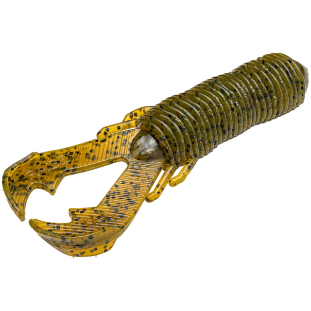 Strike King Rage Punch Bug Fishing Lure Soft Plastic Creature Green Pumpkin 3 1/2in 7-Pack