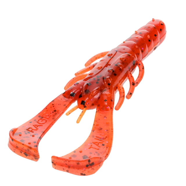 Strike King Rage Scounbug Fishing Lure Soft Plastic Craw Fire Craw 3 1/2in 9-Pack