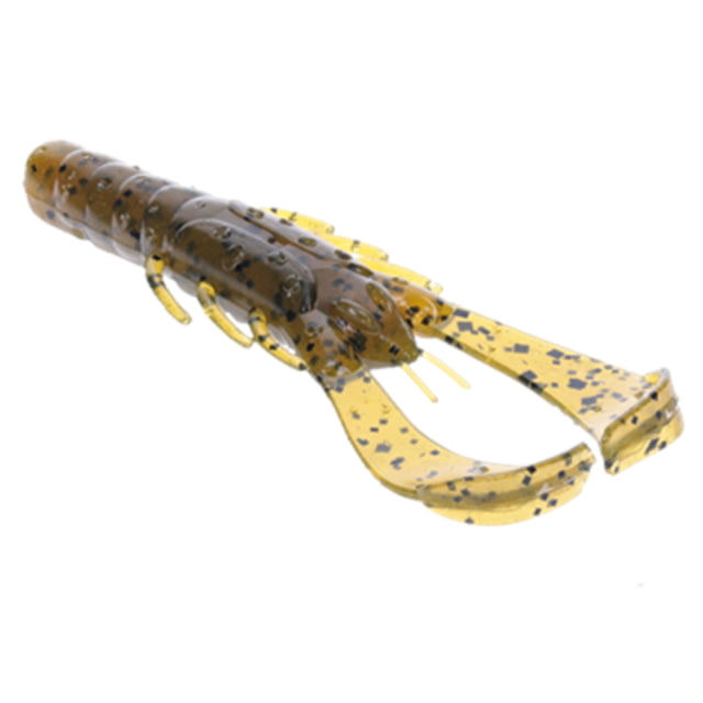 Strike King Rage Scounbug Fishing Lure Soft Plastic Crawfish Imitator Patented Rage Flange High-Action Pincers 8 Appendages 4in 7-Pack Green Pumpkin
