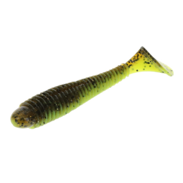 Strike King Rage Swimmer Saltwater Fishing Lure Soft Plastic Swimbait Guacamole 3 3/4in 7-Pack