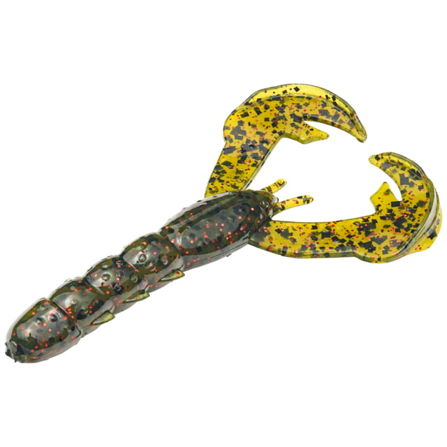 Strike King Rage Baby Craw Fishing Lure Soft Plastic Craw Watermelon Seed w/ Red Flake 3in 9-Pack