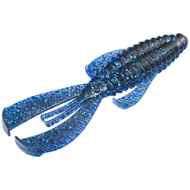 Strike King Rage Bug Fishing Lure Soft Plastic Craw Blue Bug 4in 7-Pack
