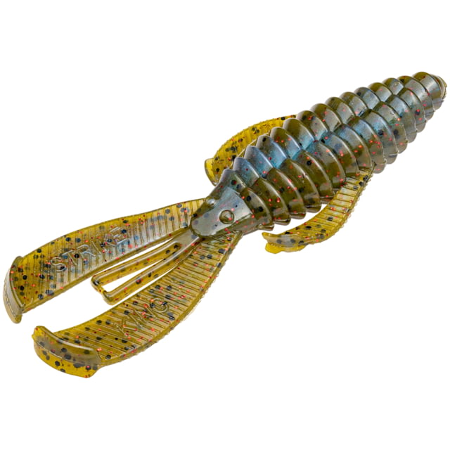 Strike King Rage Bug Fishing Lure Soft Plastic Craw Blue Craw Red Flake 4in 7-Pack
