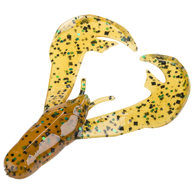 Strike King Rage Chunk Fishing Lure Soft Plastic Trailer Amber Green Black 2 1/2in 7-Pack