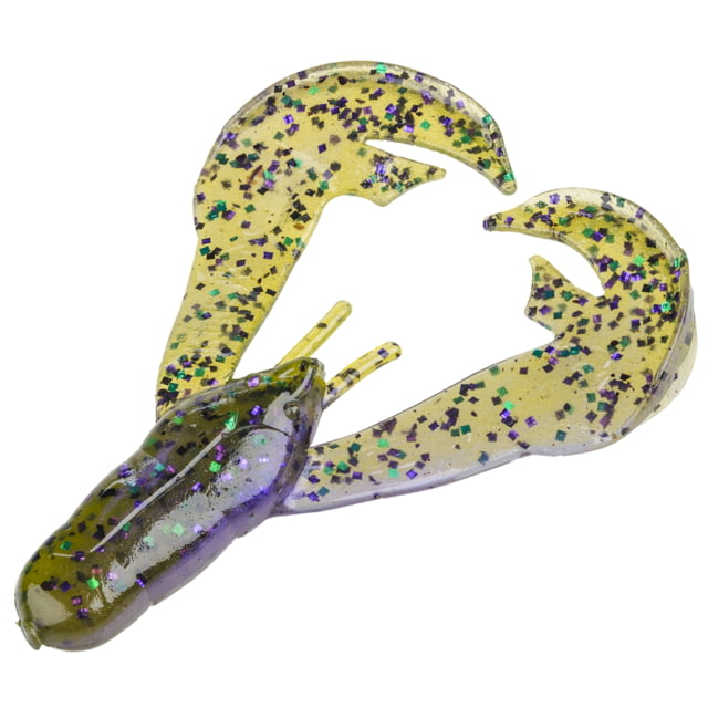 Strike King Rage Chunk Fishing Lure Soft Plastic Trailer Hard Candy 2 1/2in 7-Pack