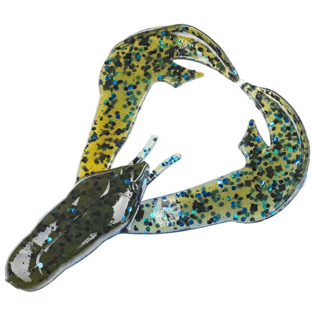 Strike King Rage Chunk Fishing Lure Soft Plastic Trailer Okeechobee Craw 2 1/2in 7-Pack