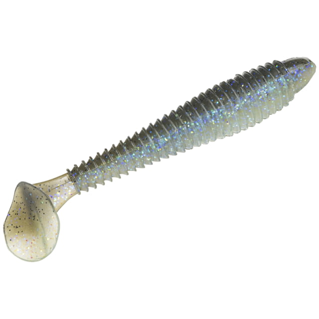 Strike King Rage Swimmer Fishing Lure Soft Plastic Swimbait Electric Shad 3 3/4in 7-Pack