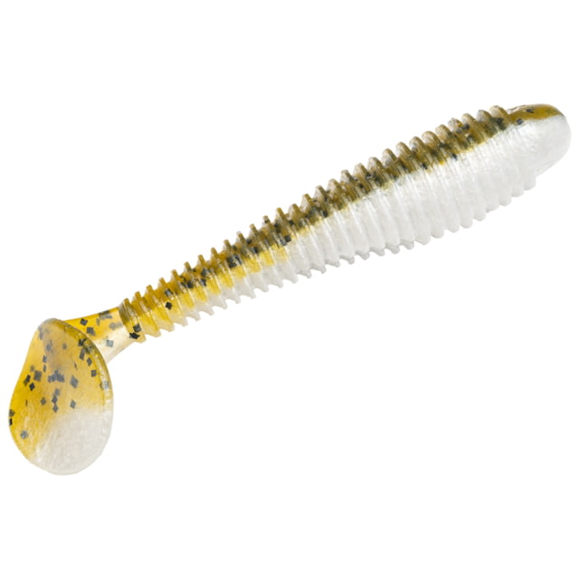 Strike King Rage Swimmer Fishing Lure Soft Plastic Swimbait Green Pumpkin Pearl Belly 3 1/4in 8-Pack