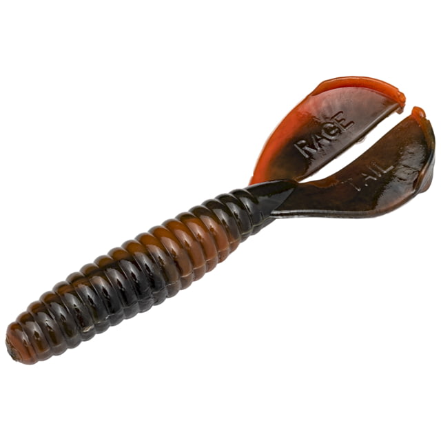 Strike King RageTwin Tail Menace Fishing Lure Soft Plastic Grub Crawdaddy 3 1/2in 8-Pack