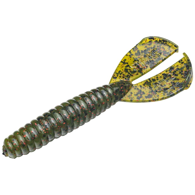 Strike King Rage Twin Tail Menace Fishing Lure Soft Plastic Grub Watermelon Seed w/ Red Flake 3 1/2in 8-Pack