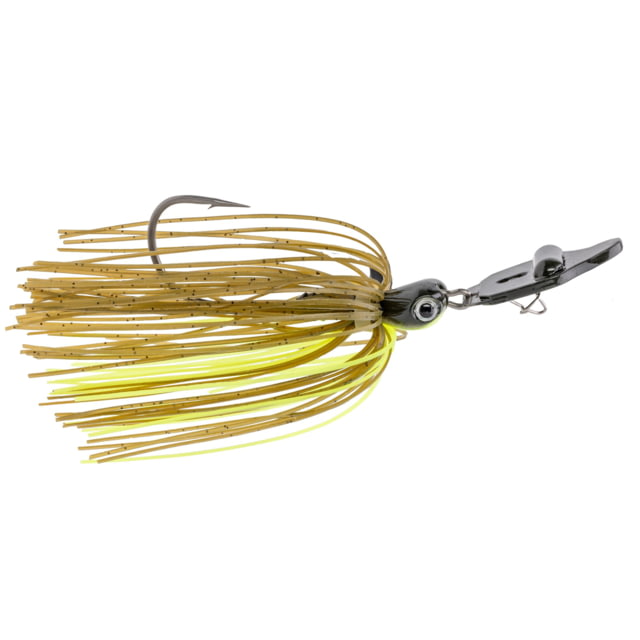 Strike King Strike King Rattling Thunder Cricket Bladed Jig 1/2oz 2.5in Green Pumpkin Chartreuse